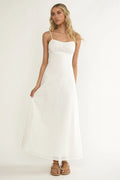 Naysha Eyelet Embroidery Maxi Dress