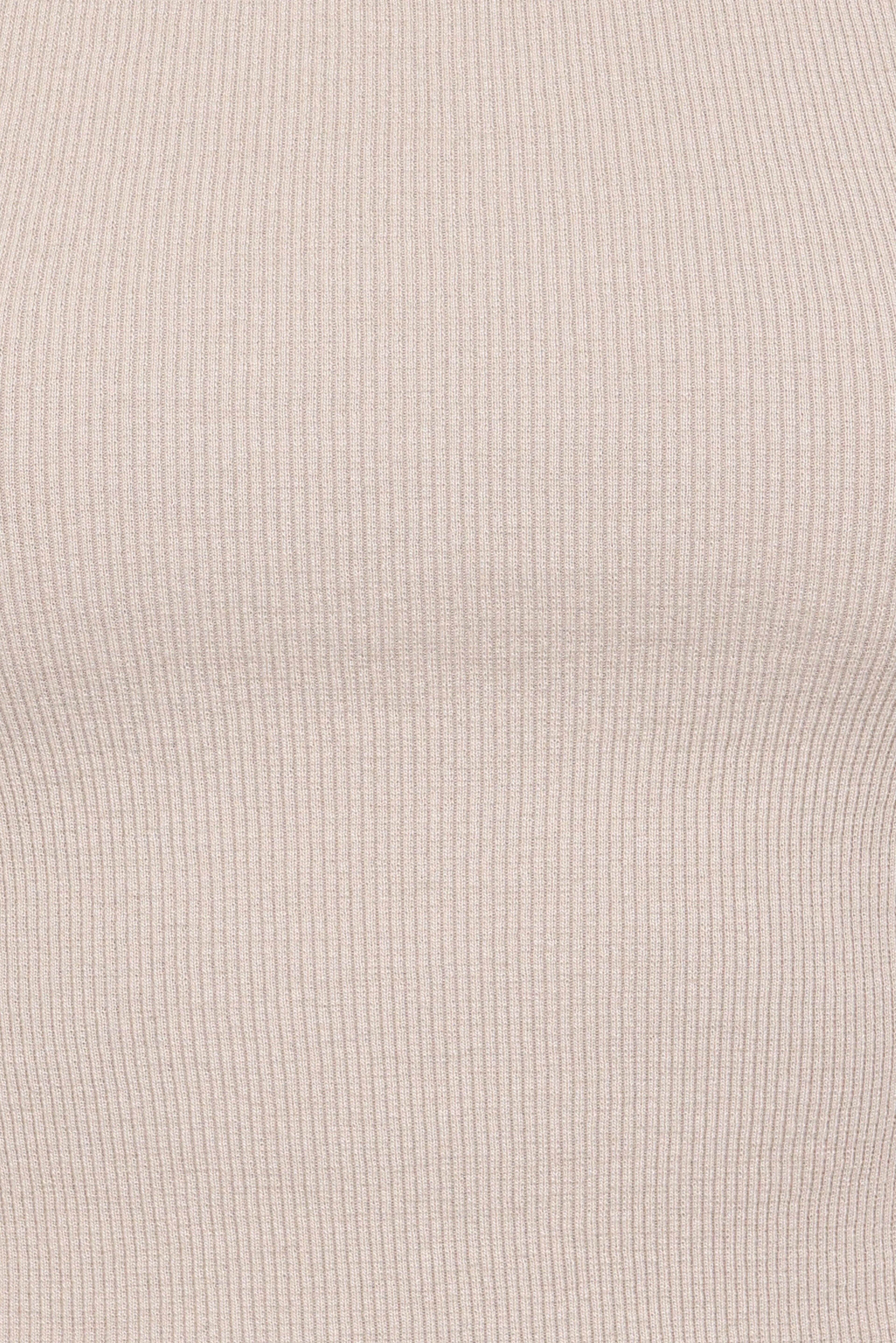 Ari Ribbed Tank Top - Wheat