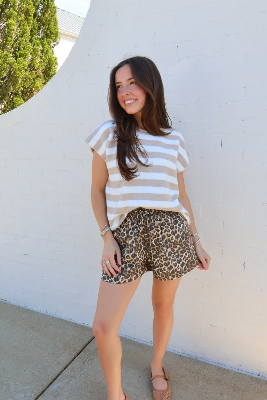 Easy Days Striped Sweater Tee