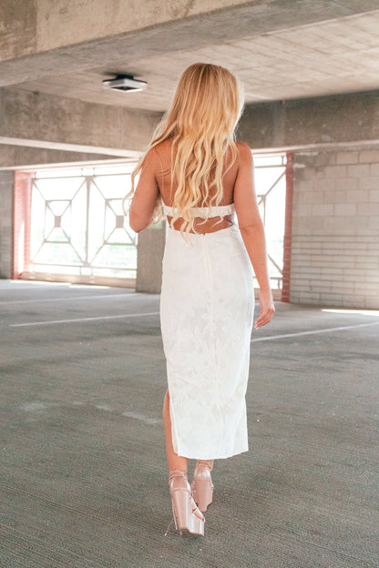 Kitsch Knit Halter Midi Dress