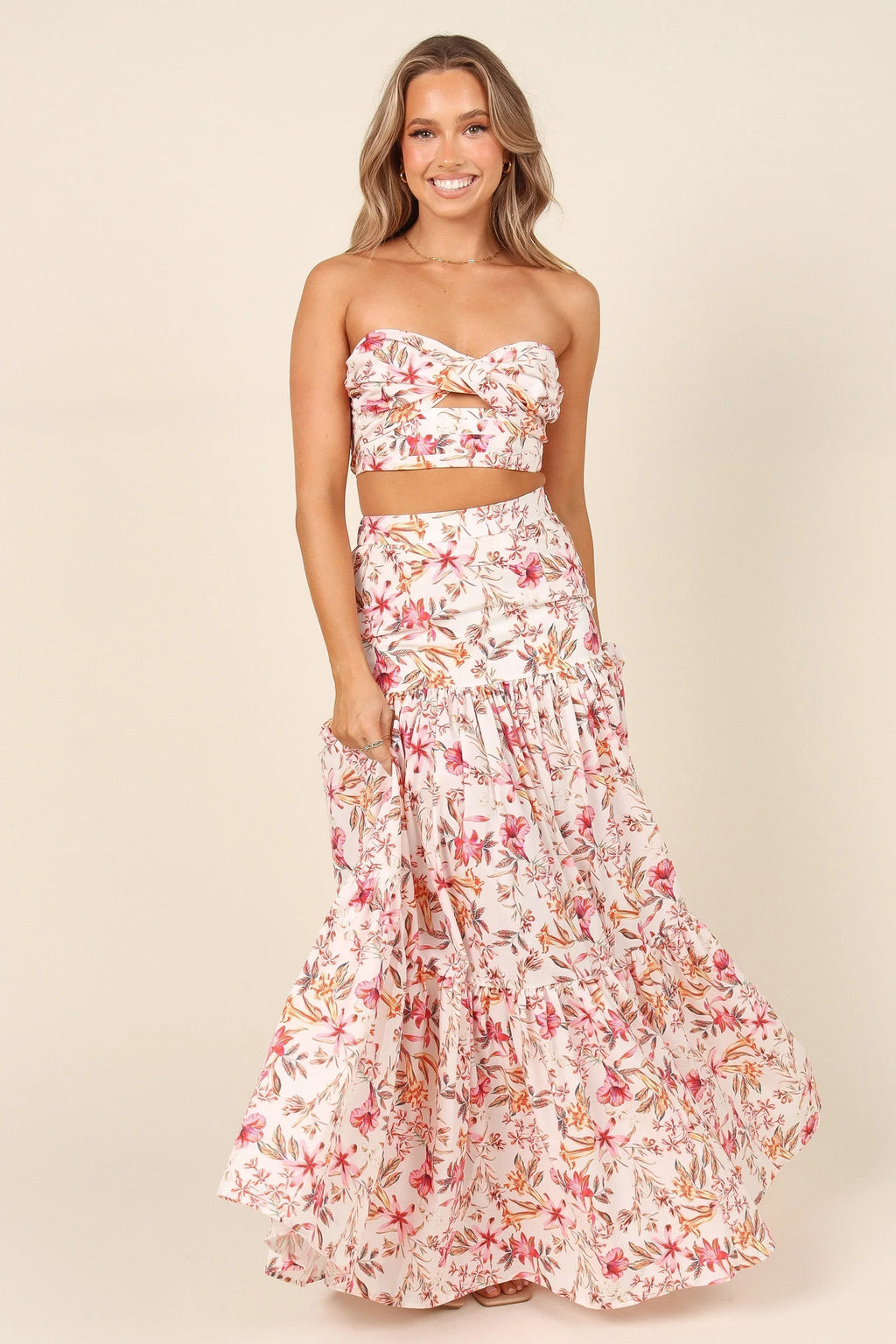 Hydra Top - White Floral