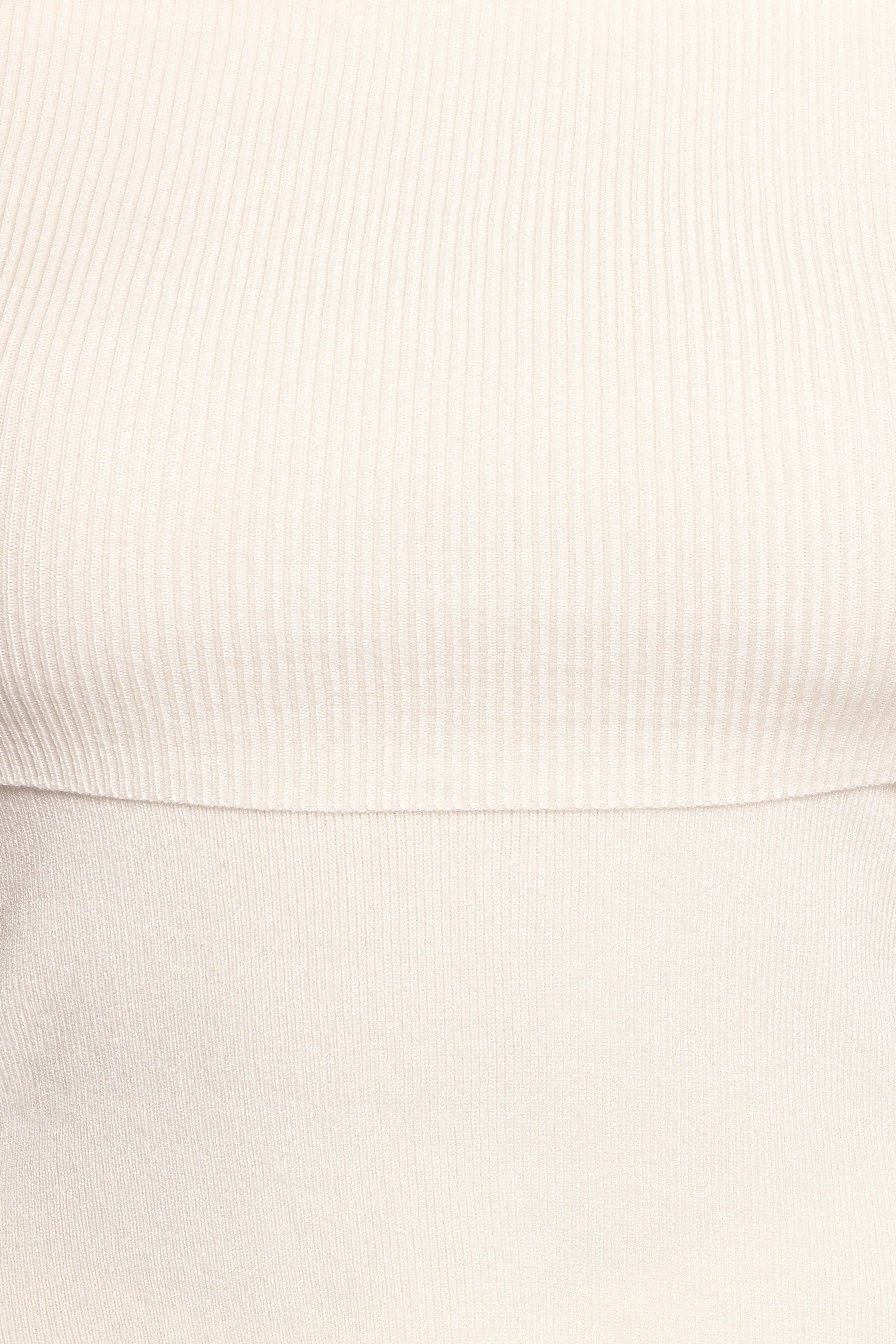 Mavis Off Shoulder Knit Top - Cream