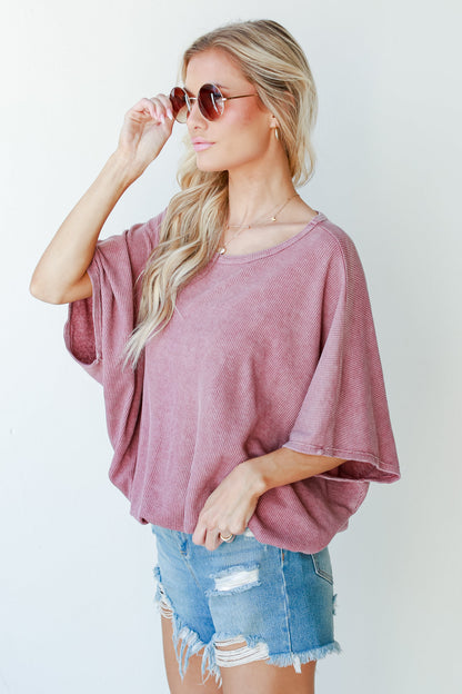 Be My Muse Waffle Knit Top