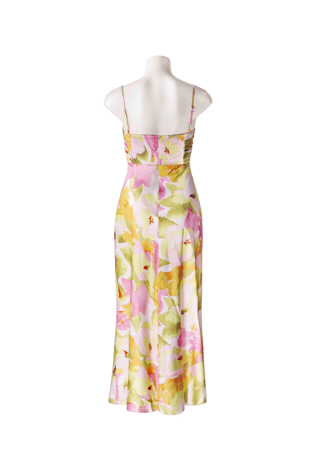 Luna Classic Satin Midi Dress